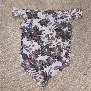 Off the shoulder body suit